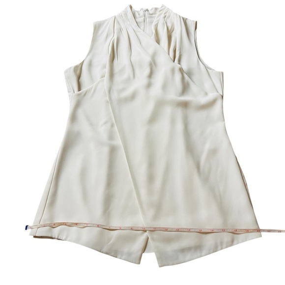 CABI WOMEN’S SLEEVELESSS VNECK LINED OFF WHITE BLOUSE SIZE 8 - Picture 11 of 13